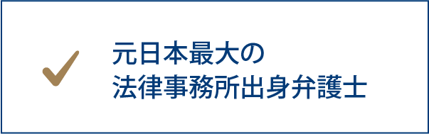元日本最大の法律事務所出身弁護士